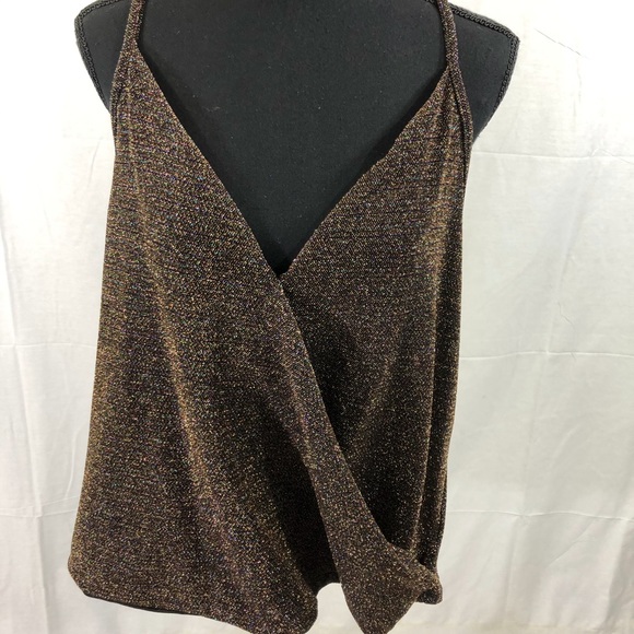 Anthropologie Eri & Ali metallic top - Picture 3 of 7